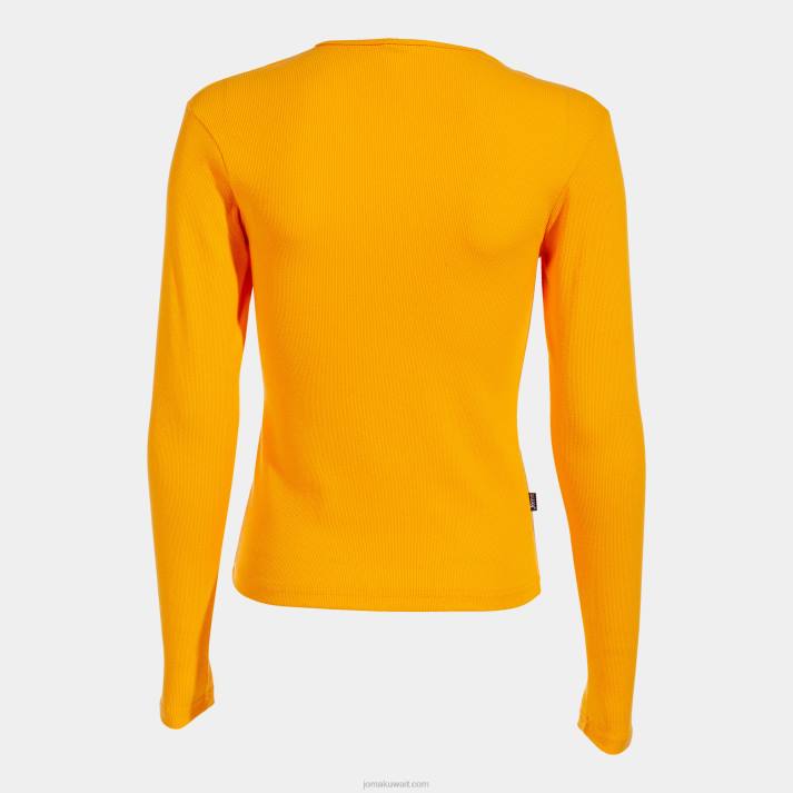 Joma 82P4R2048 البرتقالي قميص بأكمام طويلة دافني نحيف