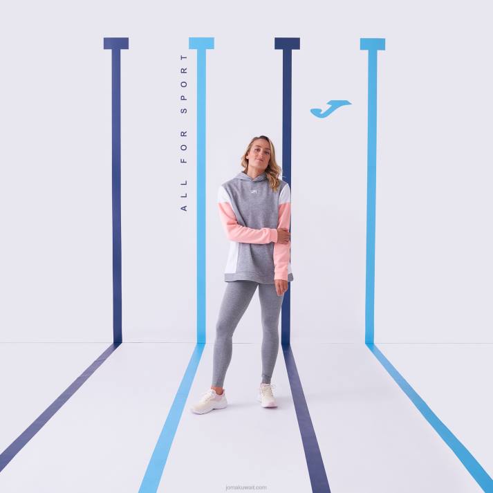 Joma 82P4R2070 مزيج الرمادي لباس ضيق طويل نحيف