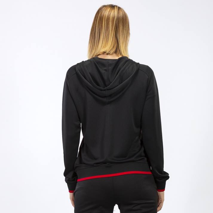 Joma 82P4R2097 أسود أحمر سوبرنوفا سترة مقنعين نحيف