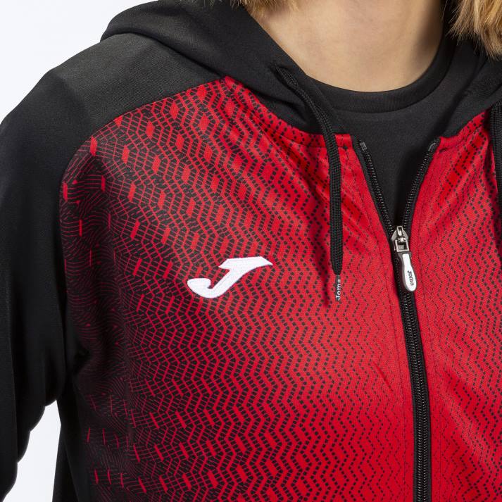 Joma 82P4R2097 أسود أحمر سوبرنوفا سترة مقنعين نحيف