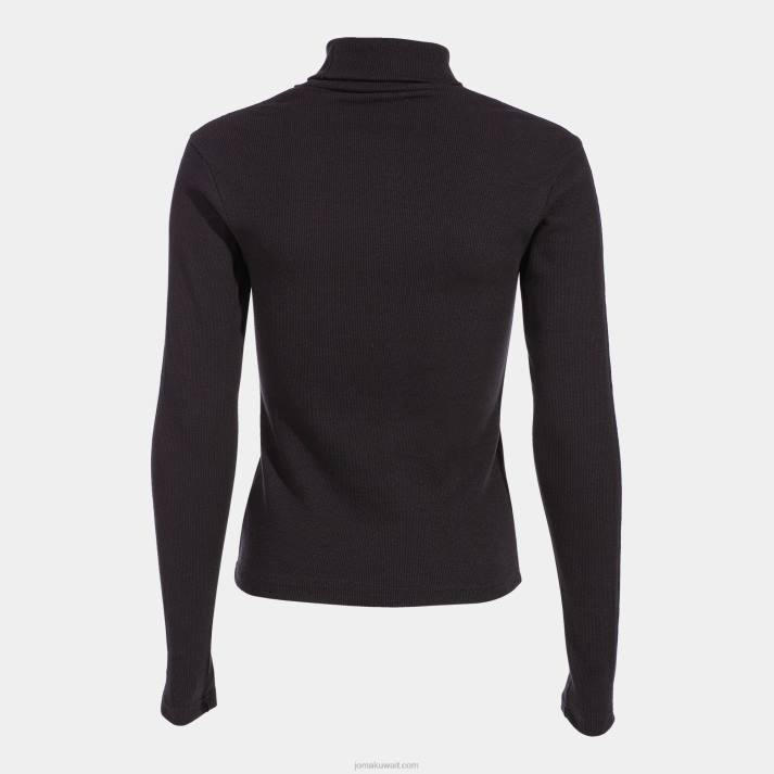 Joma 82P4R2103 أسود قميص بأكمام طويلة دافني نحيف