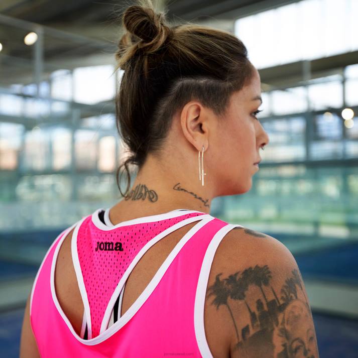 Joma 82P4R2106 الفلورسنت الوردي كسر أعلى الخزان نحيف