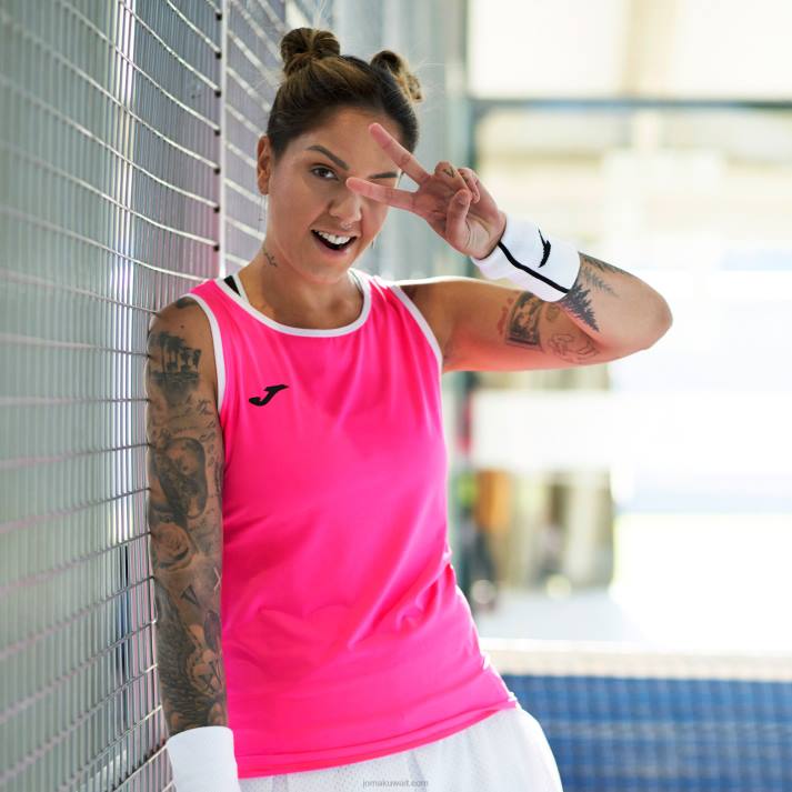 Joma 82P4R2106 الفلورسنت الوردي كسر أعلى الخزان نحيف