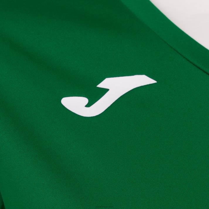 Joma 82P4R2110 أخضر قميص قصير الأكمام سجل الثاني نحيف