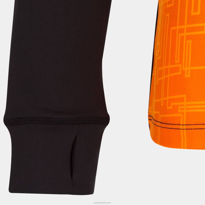 Joma 82P4R2116 برتقالة سوداء قميص من النوع الثقيل النخبة الثامن نحيف