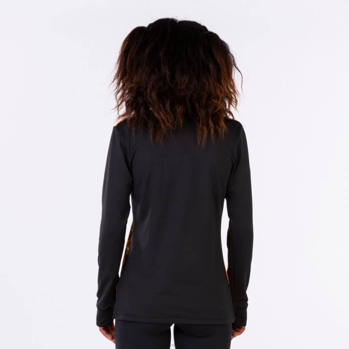 Joma 82P4R2116 برتقالة سوداء قميص من النوع الثقيل النخبة الثامن نحيف