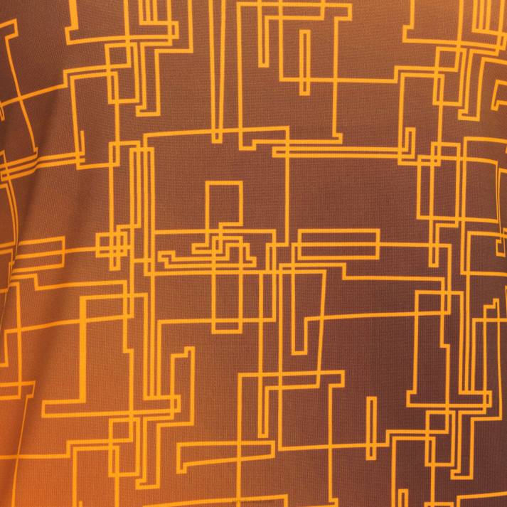 Joma 82P4R2116 برتقالة سوداء قميص من النوع الثقيل النخبة الثامن نحيف