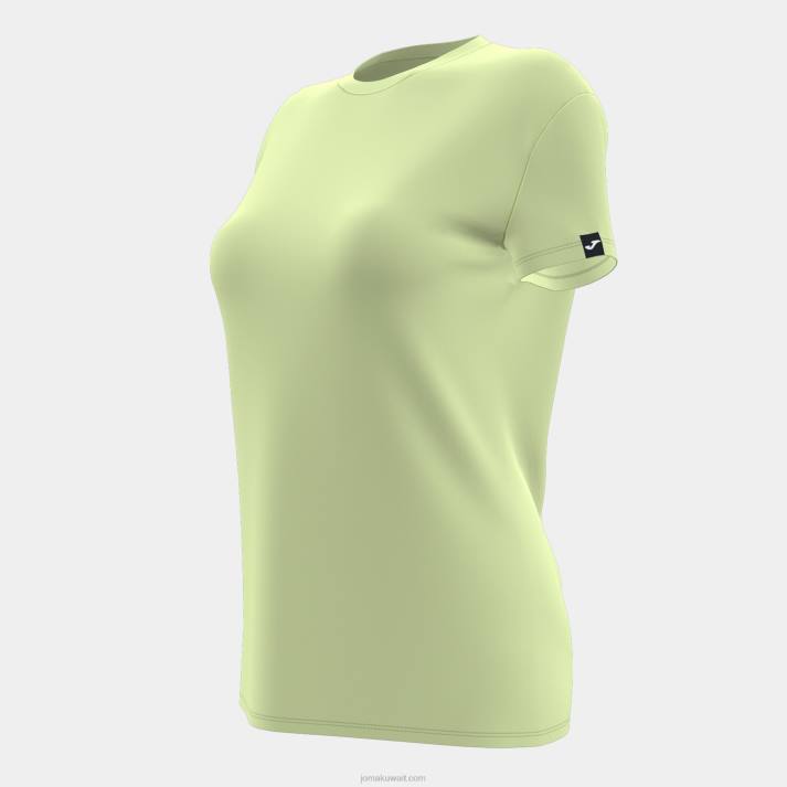 Joma 82P4R2128 أخضر قميص قصير الاكمام صحراوي نحيف