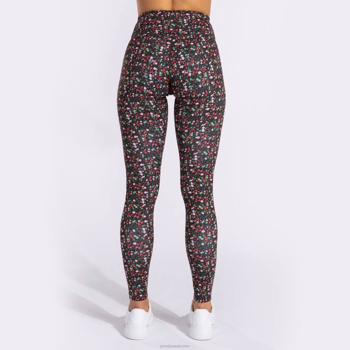 Joma 82P4R2142 أسود وردي كاكي لباس ضيق طويل دافني نحيف