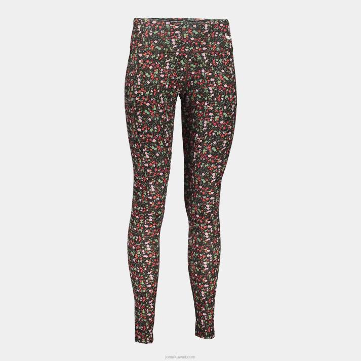 Joma 82P4R2142 أسود وردي كاكي لباس ضيق طويل دافني نحيف