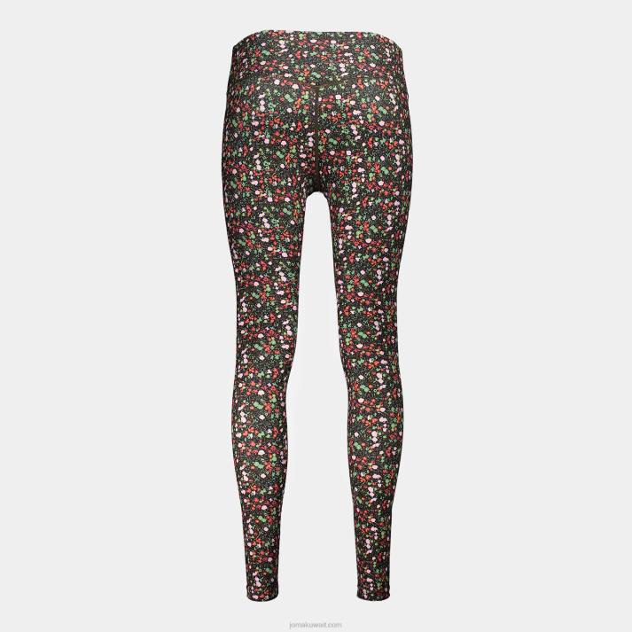 Joma 82P4R2142 أسود وردي كاكي لباس ضيق طويل دافني نحيف