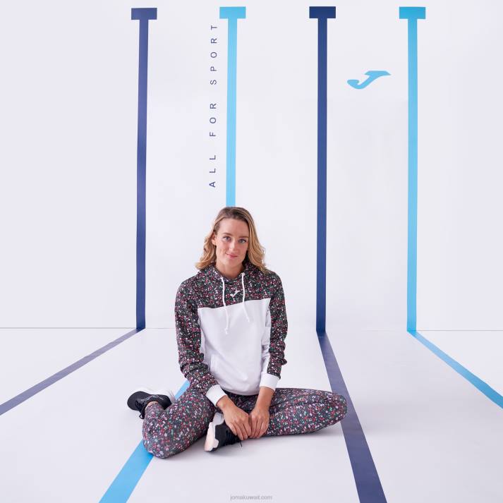 Joma 82P4R2142 أسود وردي كاكي لباس ضيق طويل دافني نحيف