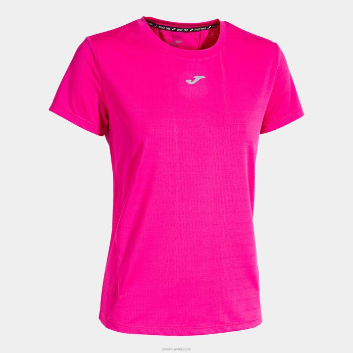 Joma 82P4R2147 لون القرنفل قميص قصير الأكمام r-night نحيف