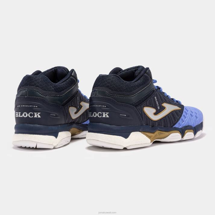 Joma 82P4R2156 الأزرق الداكن الأزرق الملكي أحذية الكرة الطائرة v.block 23 نحيف