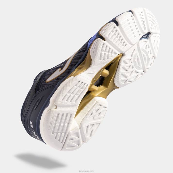 Joma 82P4R2156 الأزرق الداكن الأزرق الملكي أحذية الكرة الطائرة v.block 23 نحيف