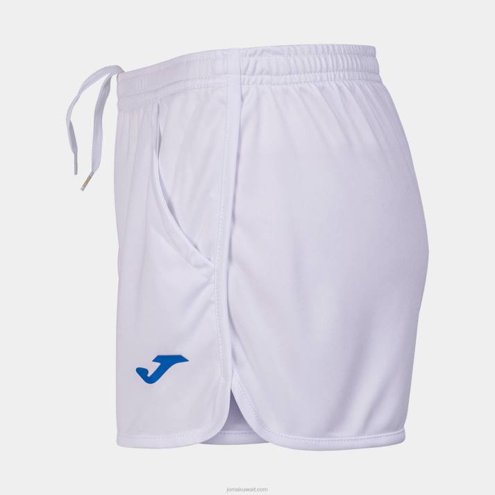 Joma 82P4R2166 أبيض شورت الاتحاد الايطالى للتنس نحيف