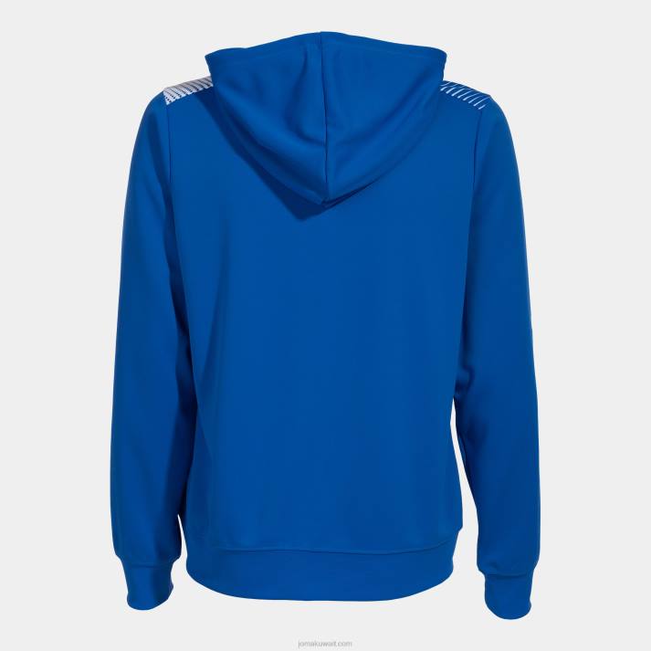 Joma 82P4R2168 أزرق ملكي أبيض سترة مقنعين صديقة للبيئة سوبرنوفا نحيف