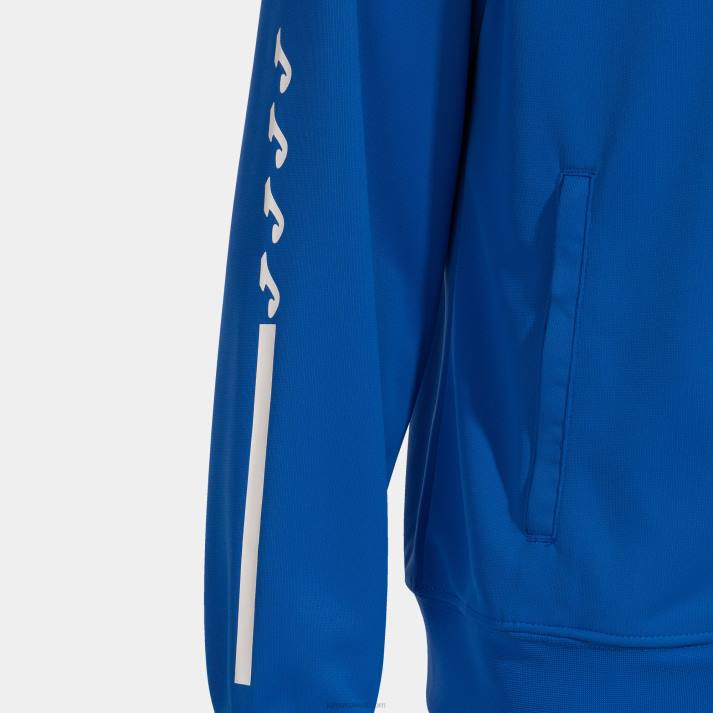 Joma 82P4R2168 أزرق ملكي أبيض سترة مقنعين صديقة للبيئة سوبرنوفا نحيف