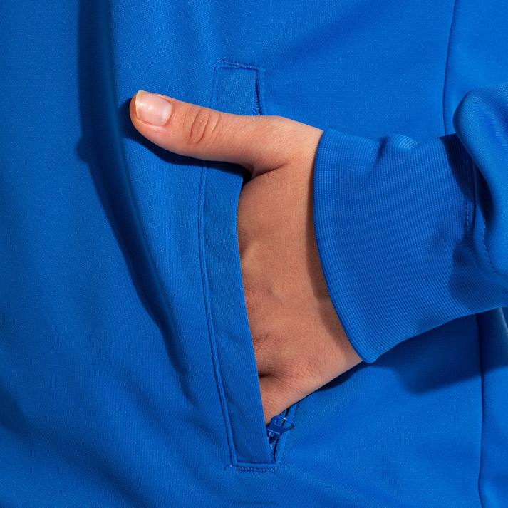 Joma 82P4R2168 أزرق ملكي أبيض سترة مقنعين صديقة للبيئة سوبرنوفا نحيف