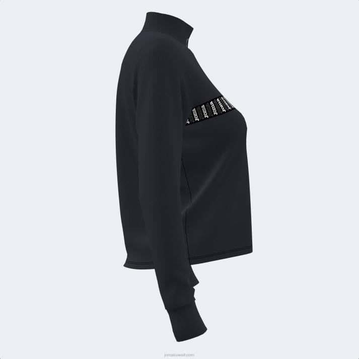 Joma 82P4R2170 أسود قميص من النوع الثقيل دافني نحيف