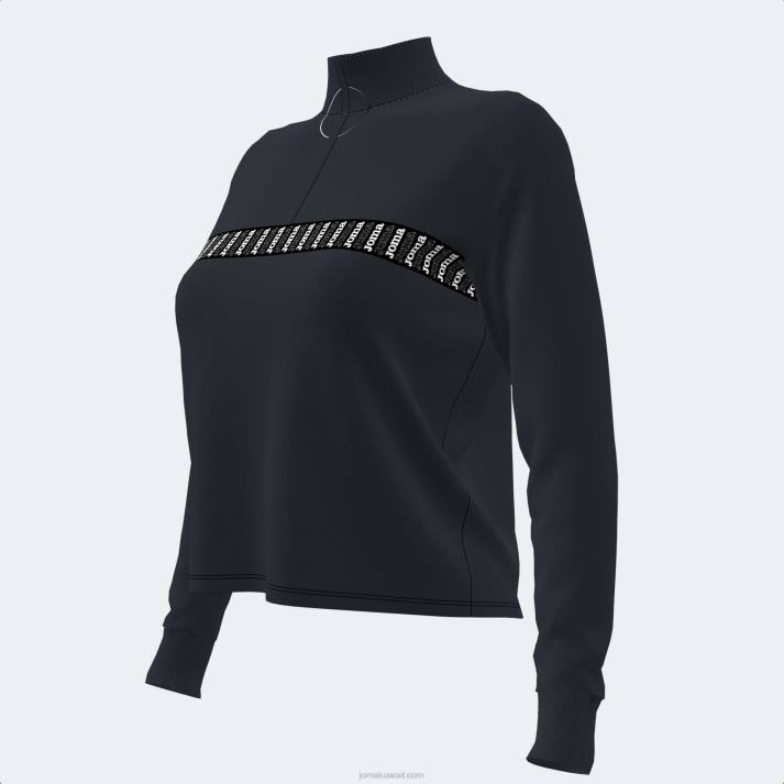 Joma 82P4R2170 أسود قميص من النوع الثقيل دافني نحيف