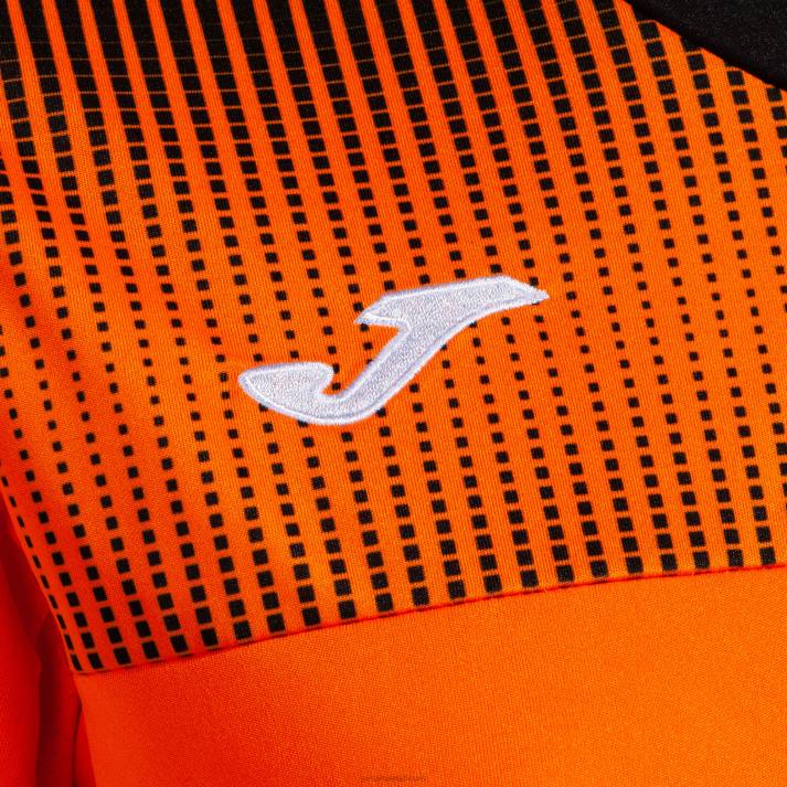 Joma 82P4R2171 برتقالي أسود قميص بأكمام قصيرة مستعر أعظم صديق للبيئة نحيف