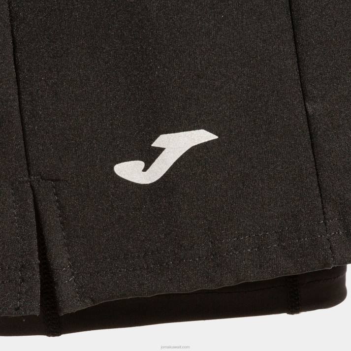 Joma 82P4R2177 أسود مستكشف التنورة نحيف