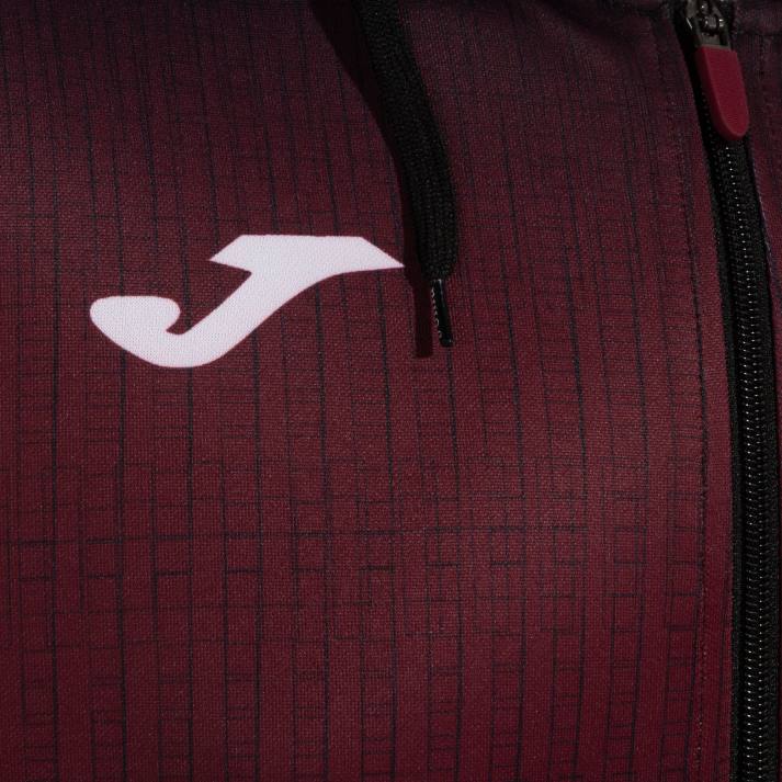 Joma 82P4R217 بورجوندي أسود جاكيت بغطاء رأس Tiger v رجال