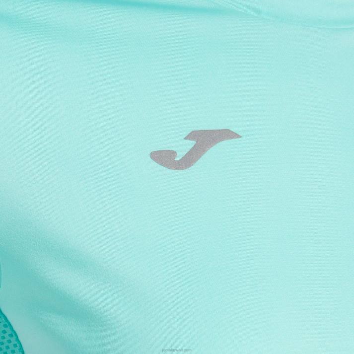 Joma 82P4R2180 الفيروز قميص قصير الأكمام المستكشف نحيف