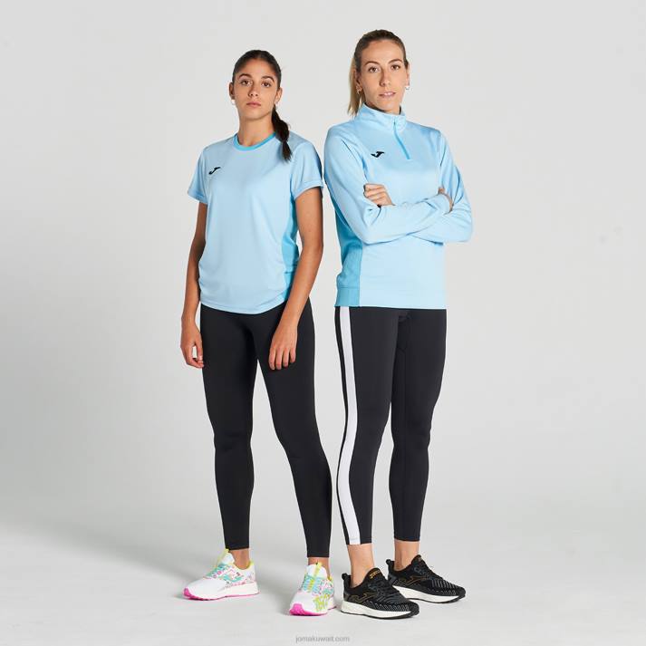 Joma 82P4R2192 السماء الزرقاء قميص قصير الأكمام الفائز الثاني نحيف