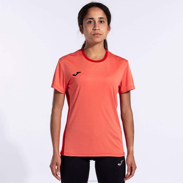 Joma 82P4R2194 الفلورسنت البرتقالي قميص قصير الأكمام الفائز الثاني نحيف