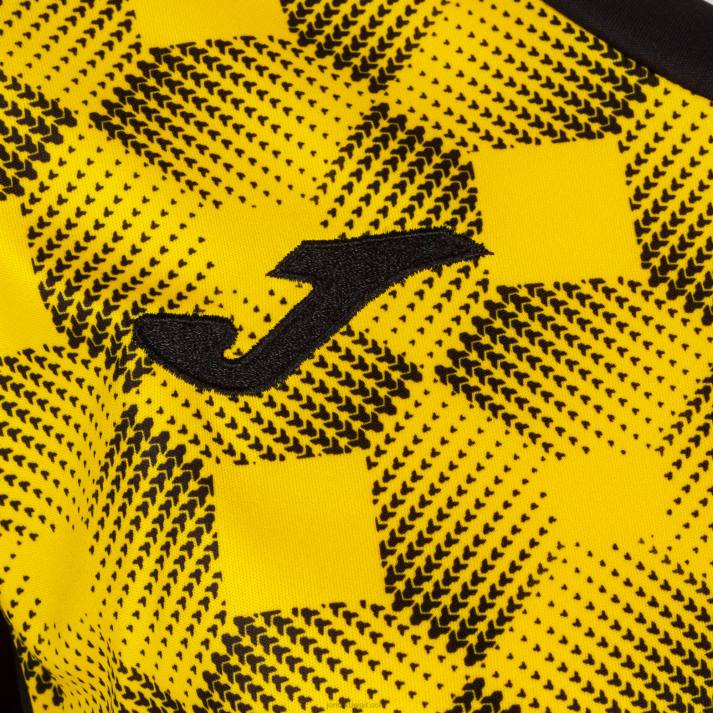 Joma 82P4R2200 أصفر مسود قميص بأكمام قصيرة سوبر نوفا iii نحيف