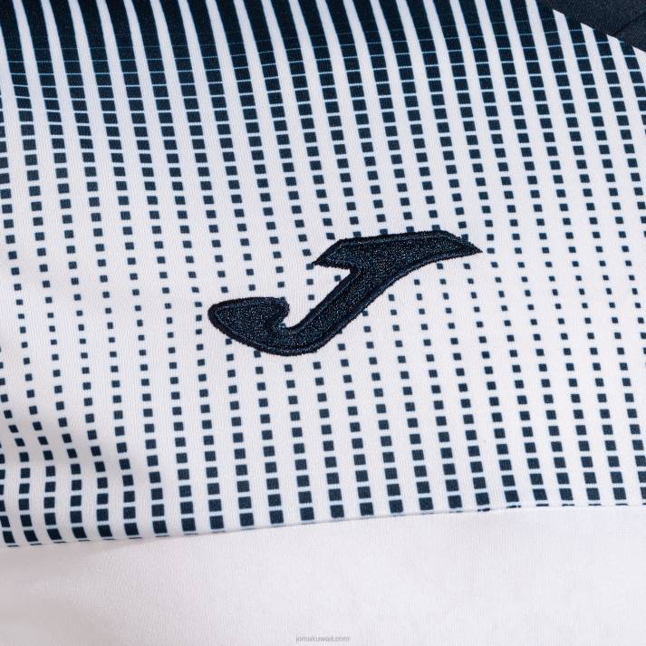 Joma 82P4R222 أبيض كحلي قميص بأكمام قصيرة مستعر أعظم صديق للبيئة رجال