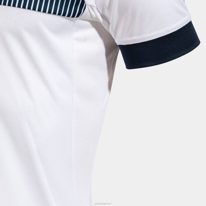 Joma 82P4R222 أبيض كحلي قميص بأكمام قصيرة مستعر أعظم صديق للبيئة رجال