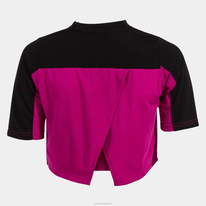 Joma 82P4R2244 الفوشيه الأسود قميص قصير الاكمام كاليفورنيا نحيف