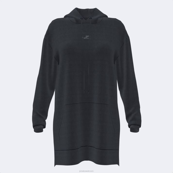 Joma 82P4R2248 أسود دافني سترة مقنعين نحيف