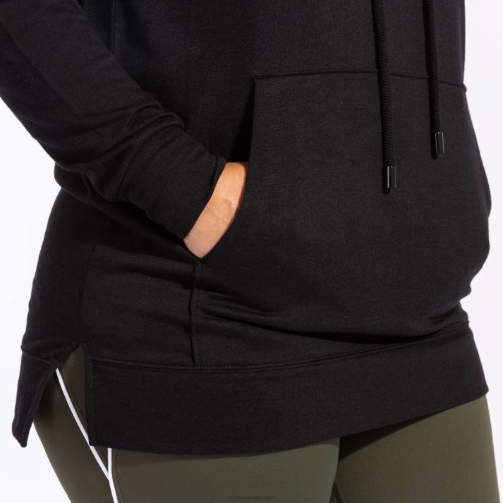 Joma 82P4R2248 أسود دافني سترة مقنعين نحيف