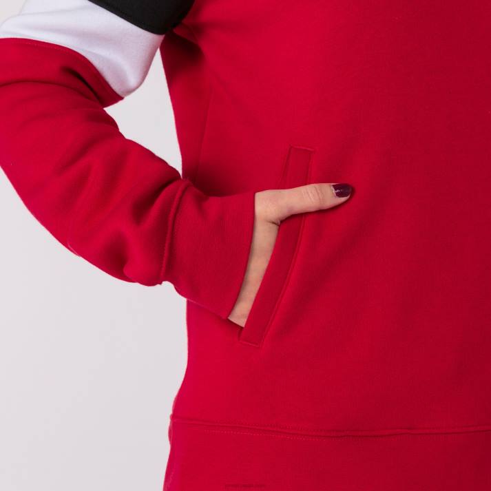 Joma 82P4R2260 أحمر أسود أبيض طاقم سترة مقنعين رابعا نحيف