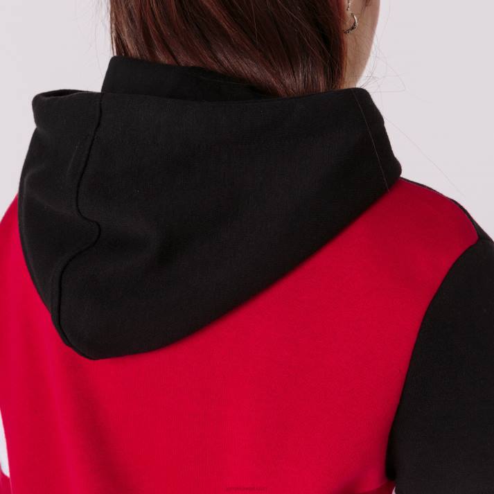 Joma 82P4R2260 أحمر أسود أبيض طاقم سترة مقنعين رابعا نحيف