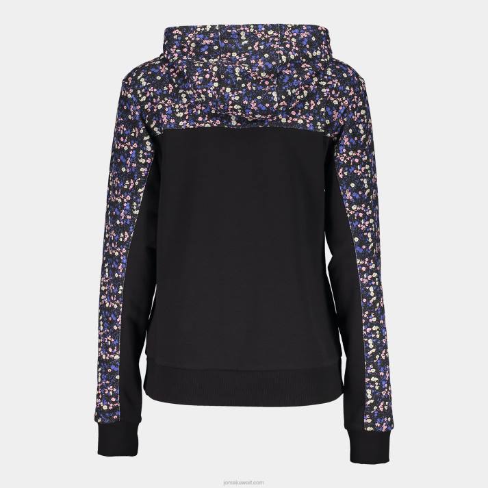 Joma 82P4R2268 أسود وردي أزرق دافني سترة مقنعين نحيف