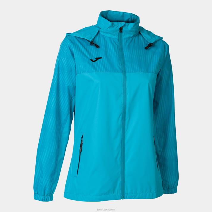 Joma 82P4R2283 الفيروز الفلوري Rainjacket مونتريال نحيف