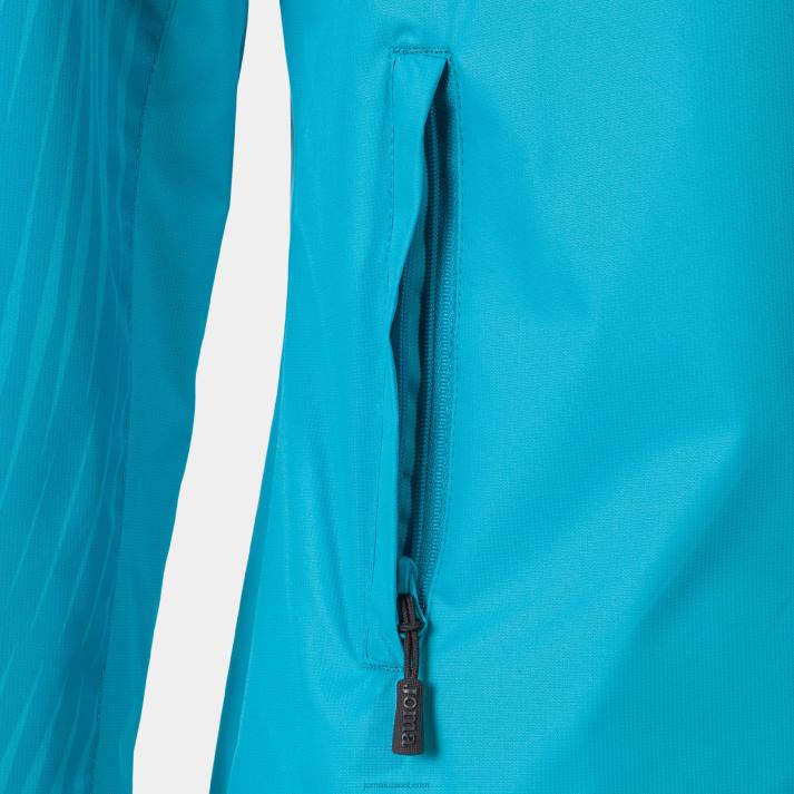 Joma 82P4R2283 الفيروز الفلوري Rainjacket مونتريال نحيف