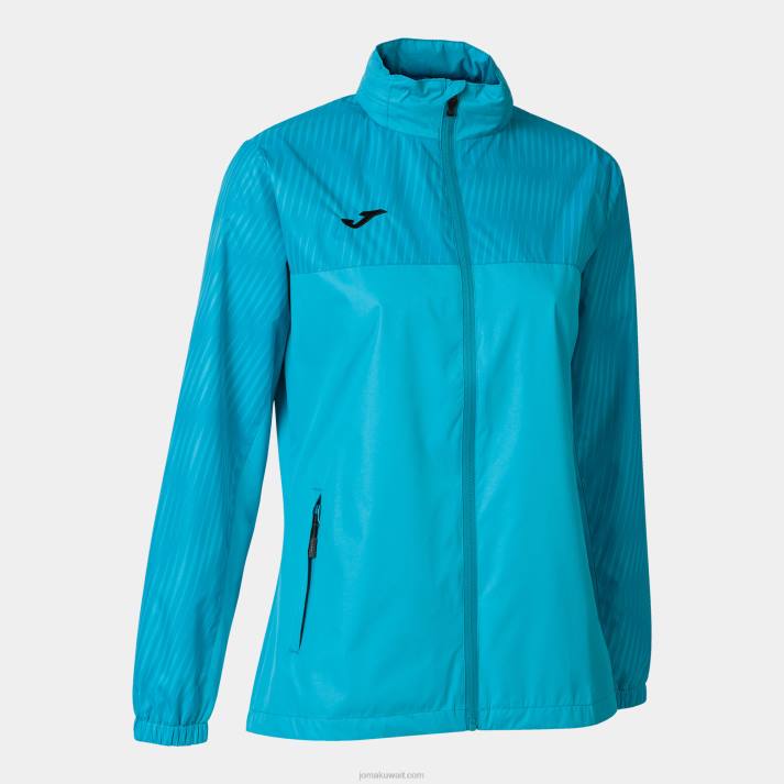 Joma 82P4R2283 الفيروز الفلوري Rainjacket مونتريال نحيف