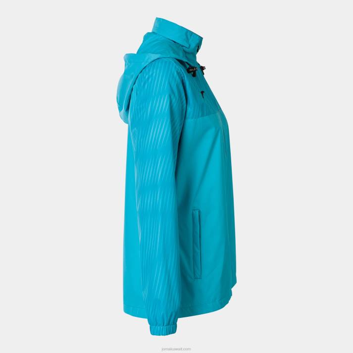 Joma 82P4R2283 الفيروز الفلوري Rainjacket مونتريال نحيف
