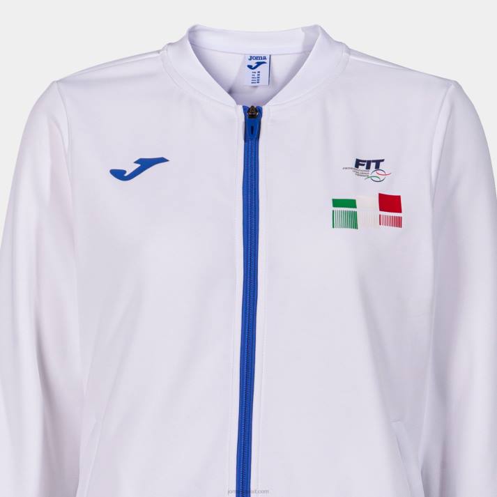 Joma 82P4R2287 أبيض رياضية اتحاد التنس الإيطالي نحيف