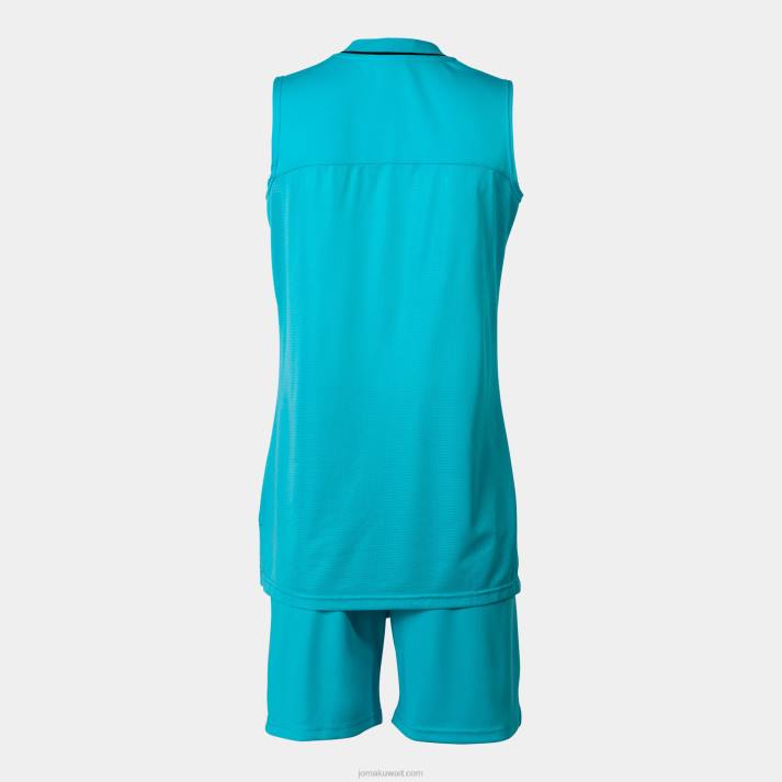 Joma 82P4R2297 الفلورسنت الفيروز الأسود تعيين أتلانتا نحيف