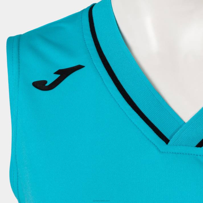 Joma 82P4R2297 الفلورسنت الفيروز الأسود تعيين أتلانتا نحيف