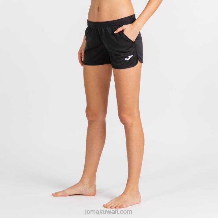 Joma 82P4R2301 أسود هواية السراويل القصيرة نحيف