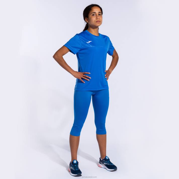 Joma 82P4R2304 الأزرق الملكي قميص قصير الأكمام مونتريال نحيف