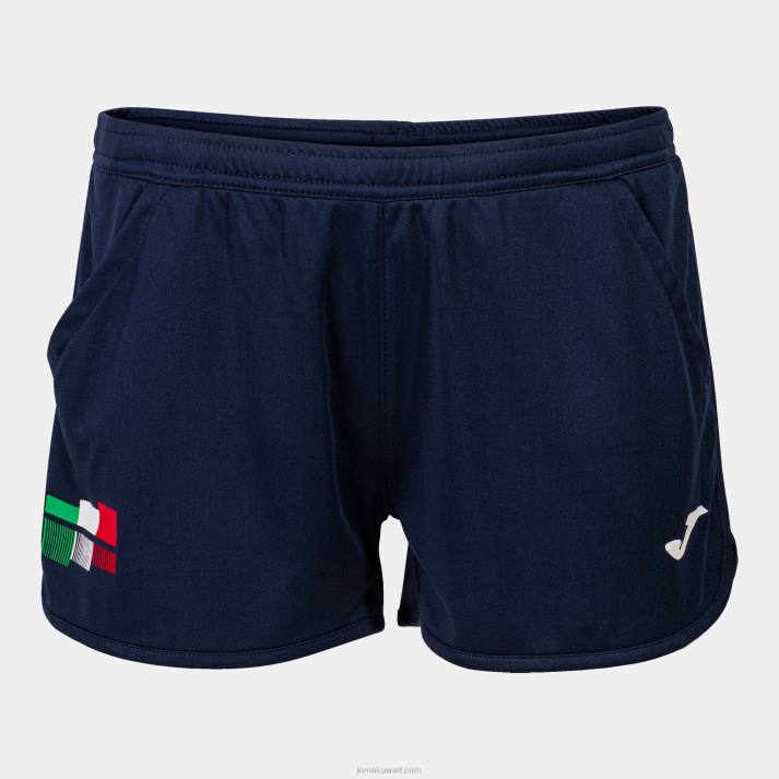 Joma 82P4R2307 الأزرق الداكن شورت الاتحاد الايطالى للتنس نحيف
